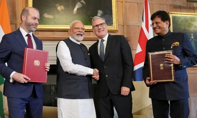 India and UK Sign Comprehensive Trade Agreement to Boost Economic Ties