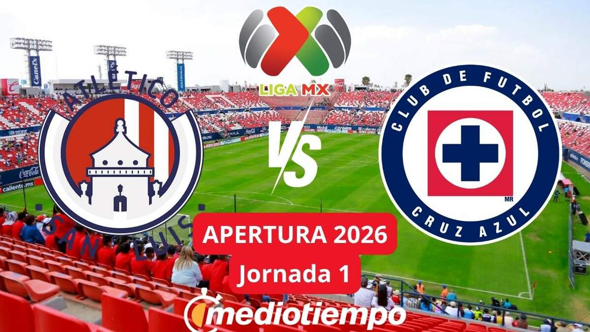 Cruz Azul inicia defensa del título frente a Atlético San Luis en Apertura 2026