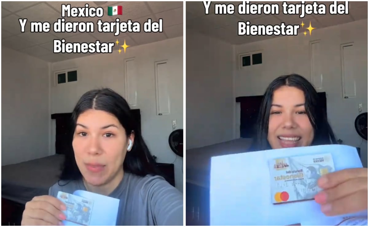 Venezolana recibe apoyo del Banco del Bienestar y agradece a México