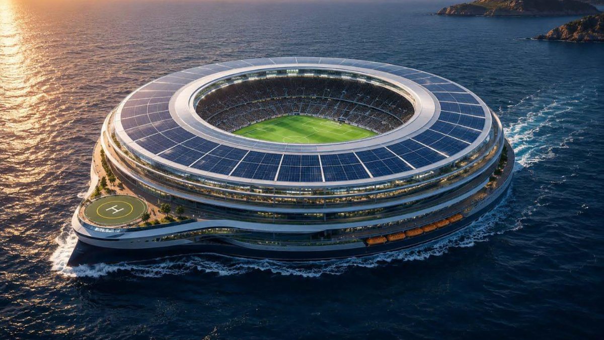 Proyecto de estadios flotantes para futuras Copas del Mundo