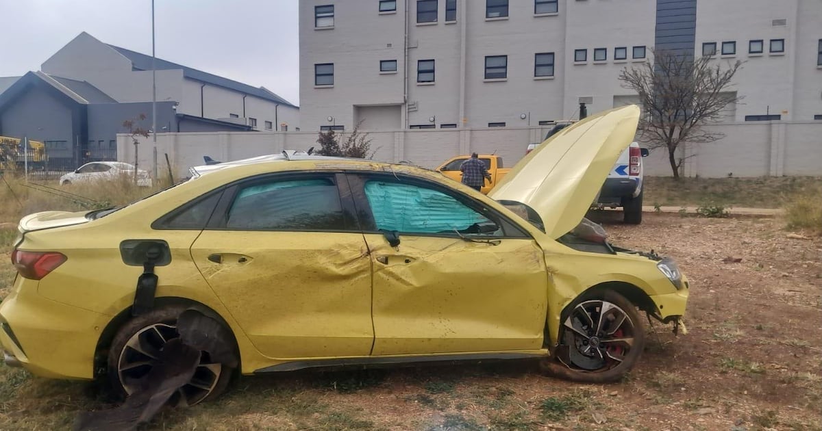 Influencer crashes R1.1m Audi in Pretoria residential area, sparking complaints about illegal racing