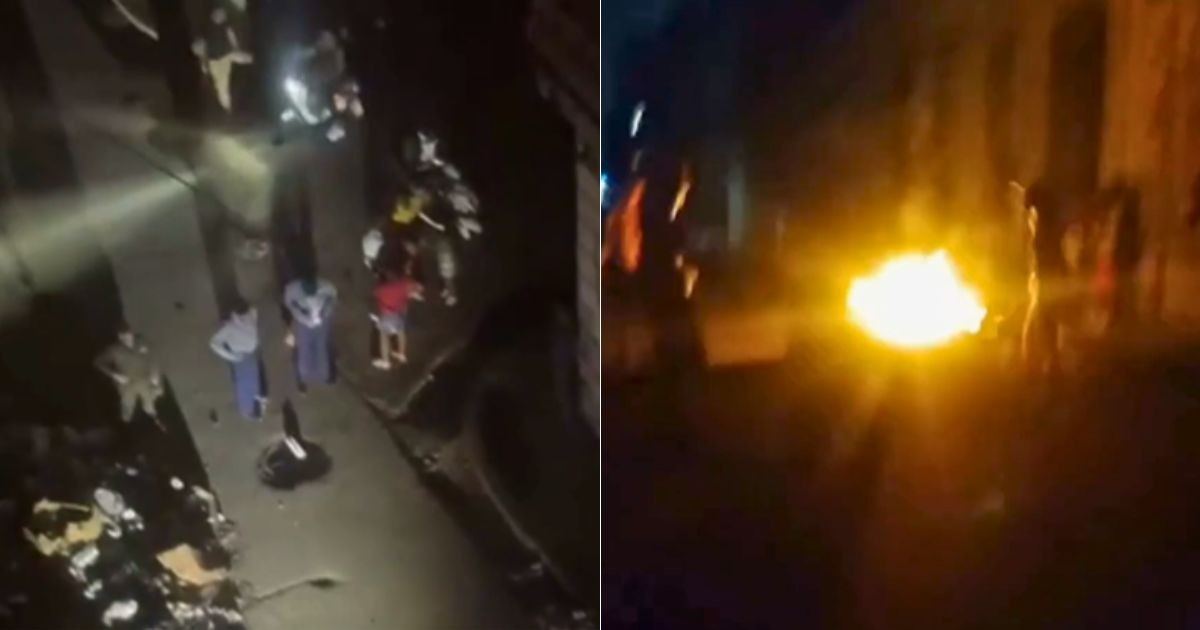 Vecinos de Centro Habana protestan por cortes de energía y falta de servicios básicos
