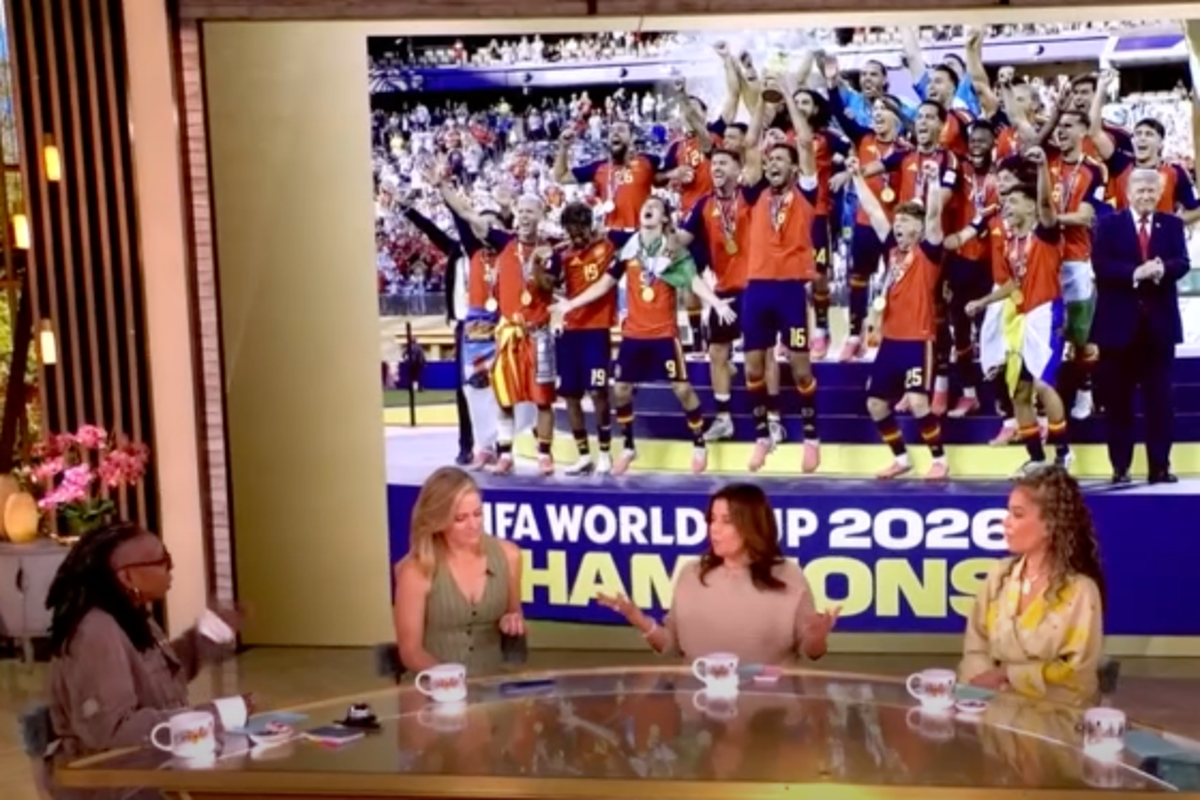 The View hosts criticise Trump for intruding on Spain's World Cup victory celebration