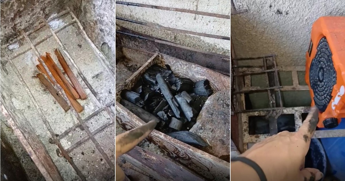 Cubanos crean fogones de carbón ante crisis energética
