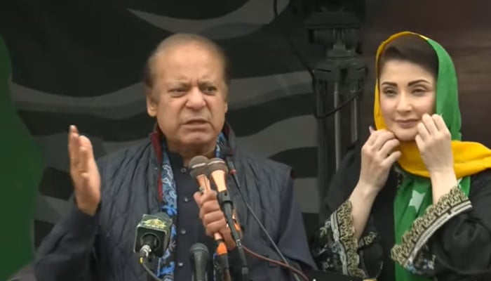 Nawaz Sharif pledges development plans for AJK if PML-N wins elections