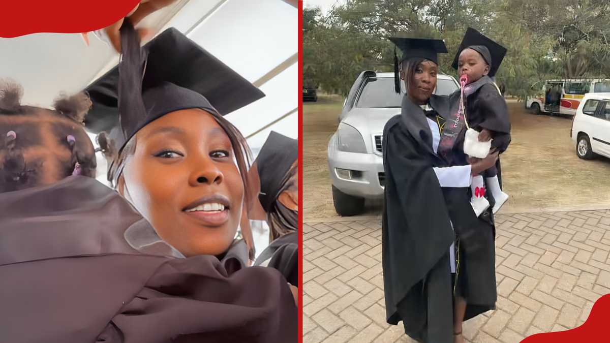 Kenyan Woman Completes Degree While Pregnant, Celebrates with Daughter