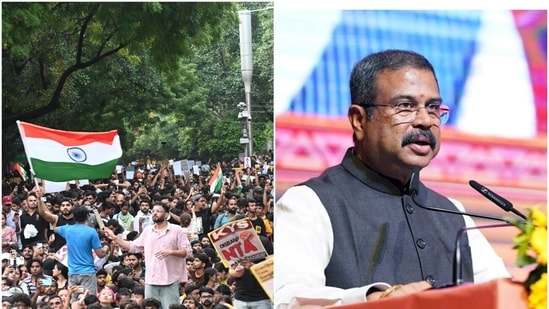 Dharmendra Pradhan criticizes Congress for exploiting students in political protests