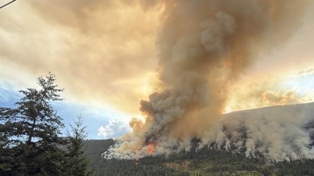 Wildfire near Boston Bar, B.C., quadruples in size; evacuation orders remain in effect