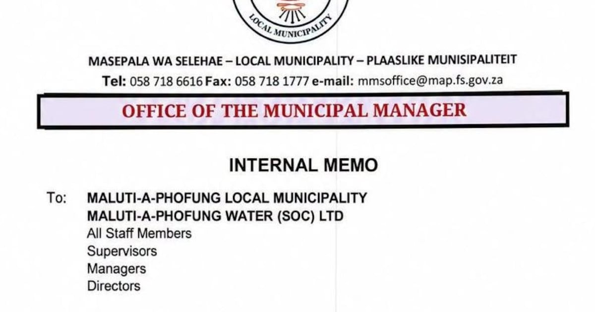 Maluti-a-Phofong Municipality Faces Salary Delays Amid Financial Mismanagement and Treasury Disputes