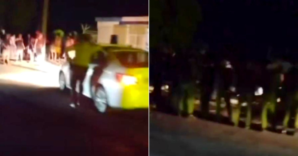 Despliegue de policía en El Diezmero por protestas por agua y apagones