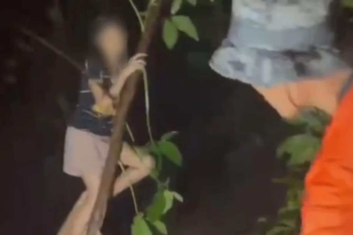 Two Children Rescued After Clinging to a Tree During Davao City Flood