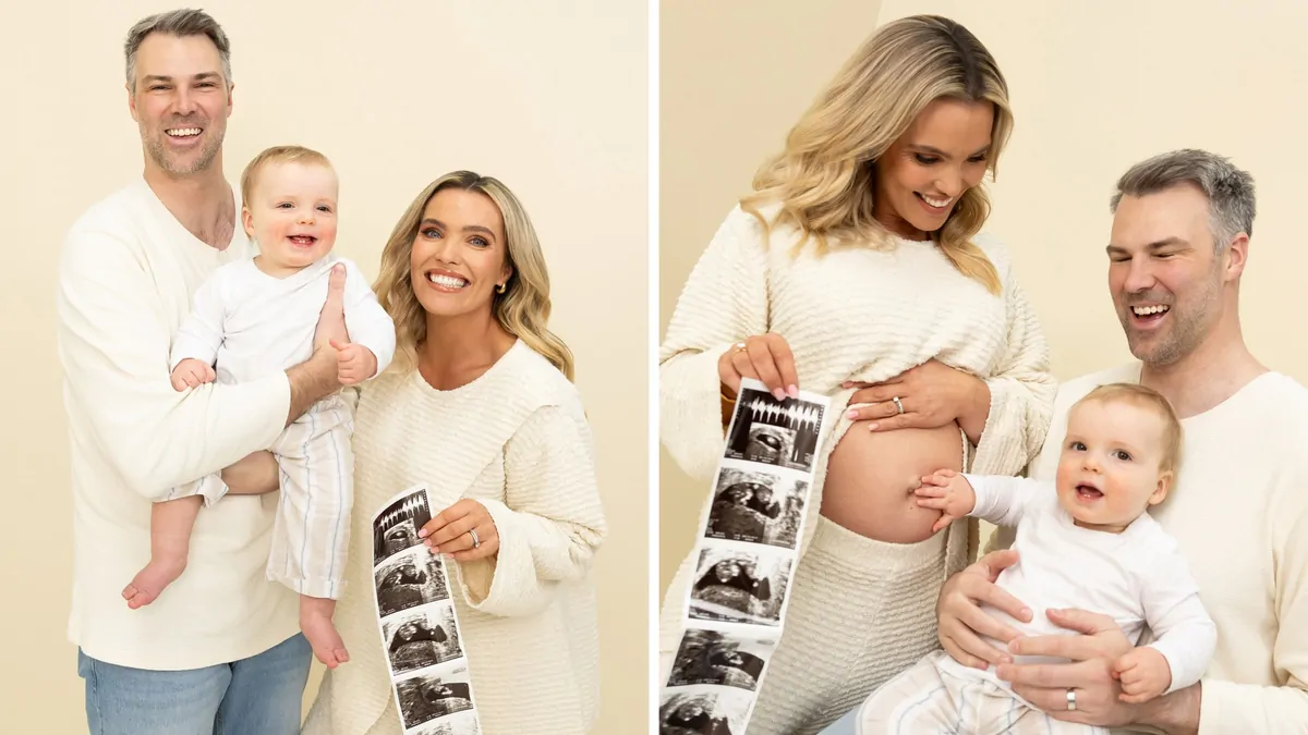 Abbey Holmes and husband Keegan Brooksby prepare for second child, expanding their family