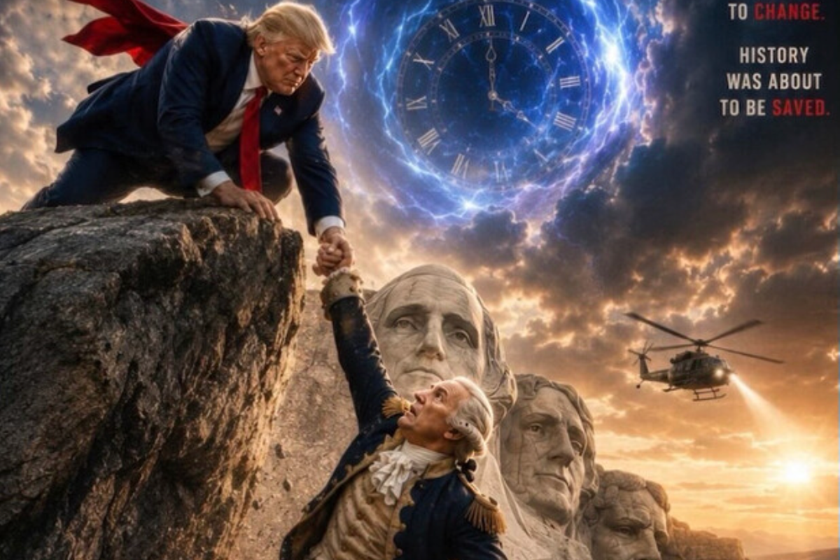 Trump's AI-Driven Social Media Campaign Features Time Travel and Iran War Imagery