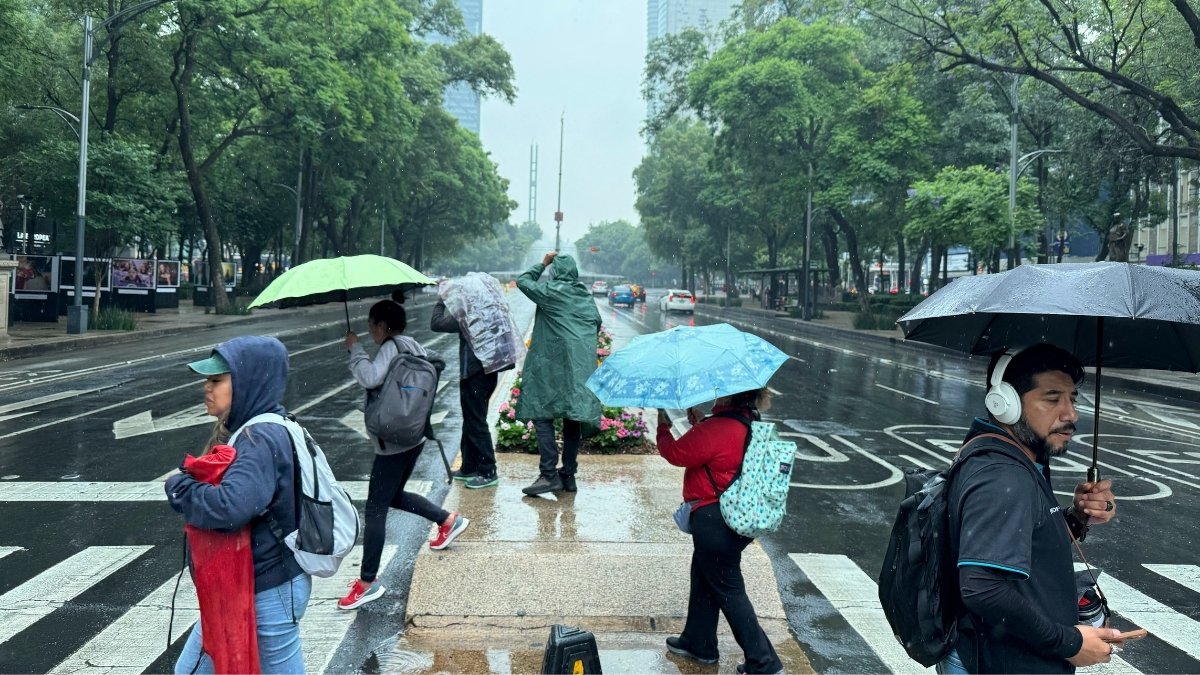 Lluvias fuertes y temperaturas cálidas para este lunes en CDMX