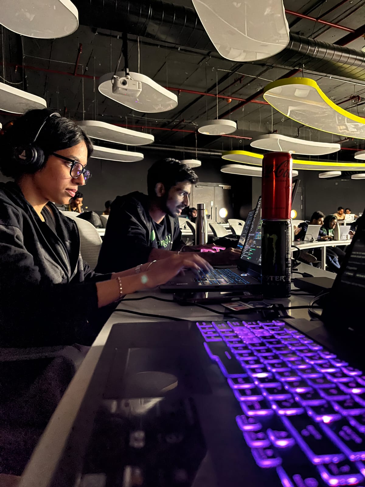 Mohit Joe at hackathon competition – Mohit Joe R, Full-Stack & Applied AI Engineer participating in tech hackathon