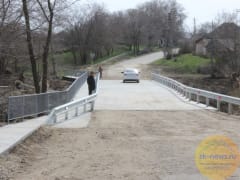 В Камбулате открыли пострадавший в результате водной стихии мост