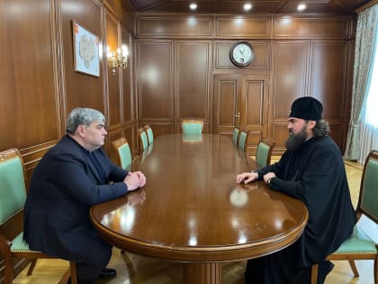 Казбек Коков встретился с архиепископом Феофилактом