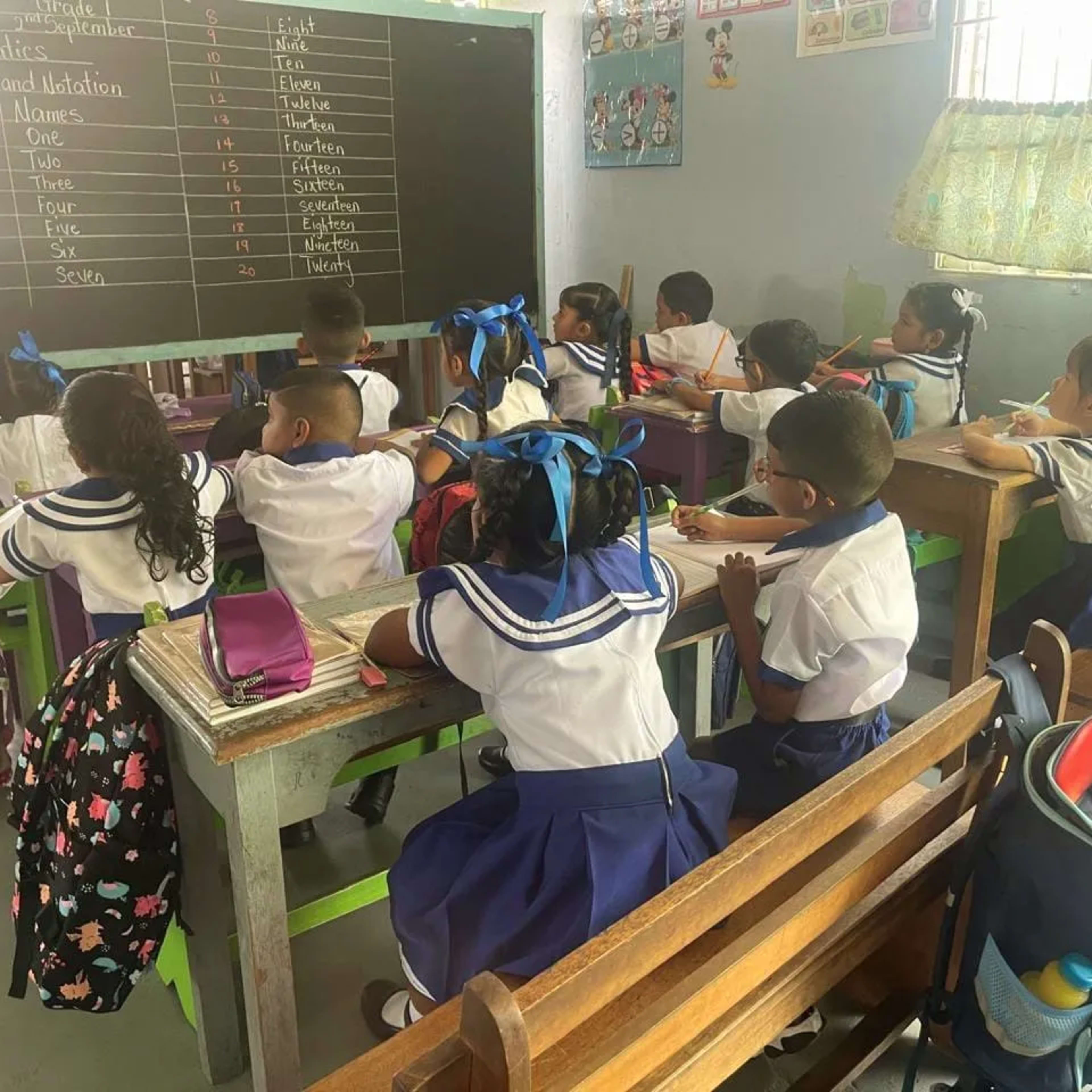 Queens Prep template image: early-years classroom.