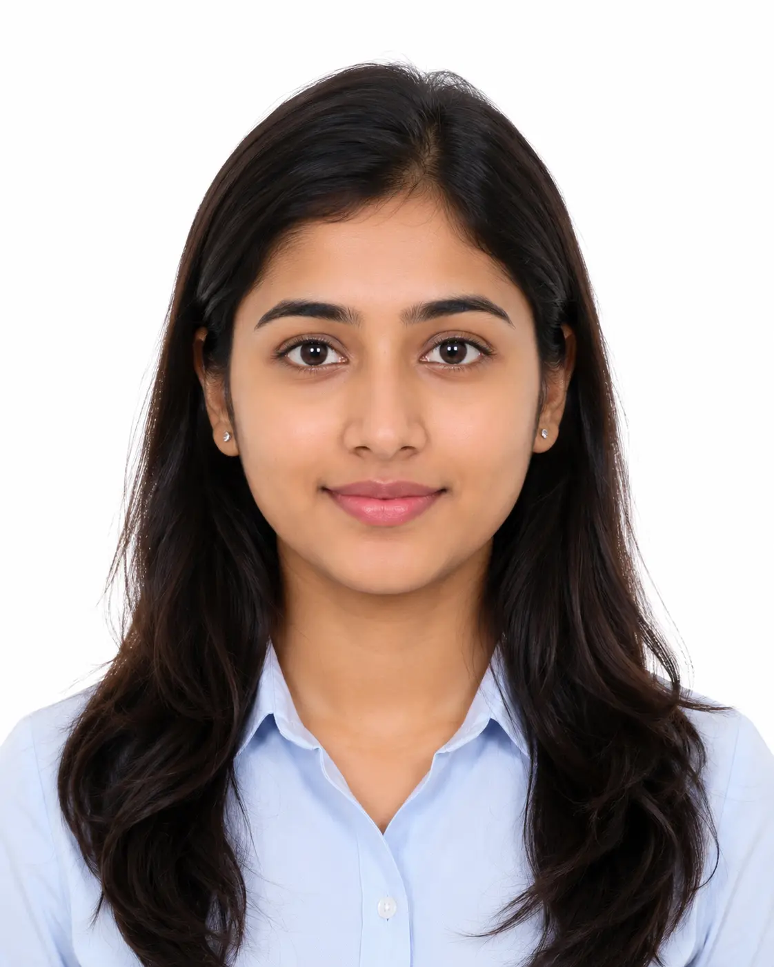 Original Indian female photo before processing