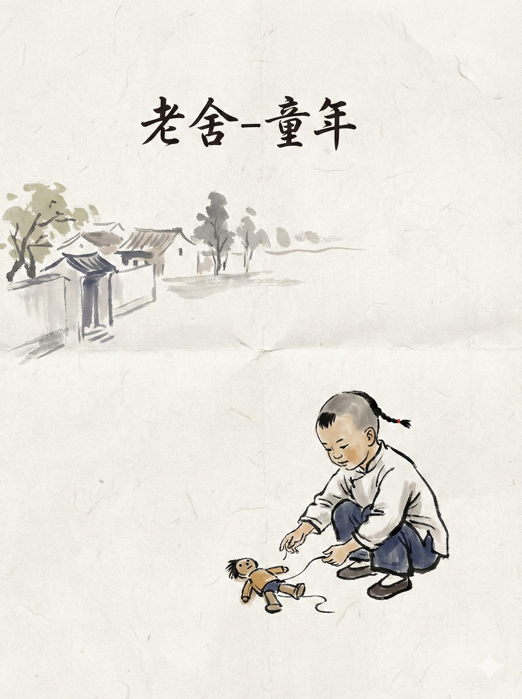 80S新中式水墨绘本