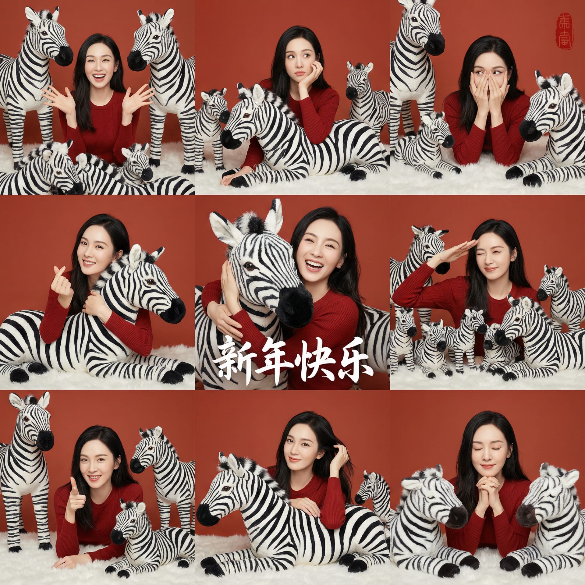 九宫格新年：斑马派对