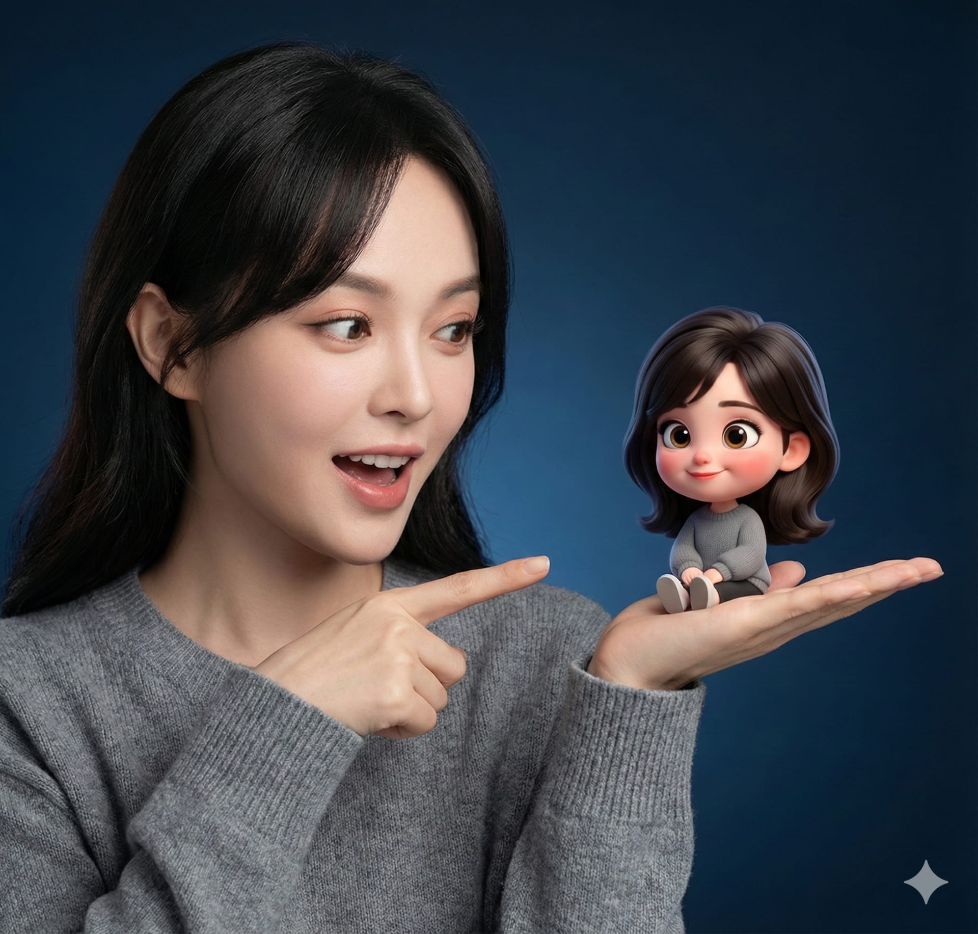 真实与迷你皮克斯自我互动