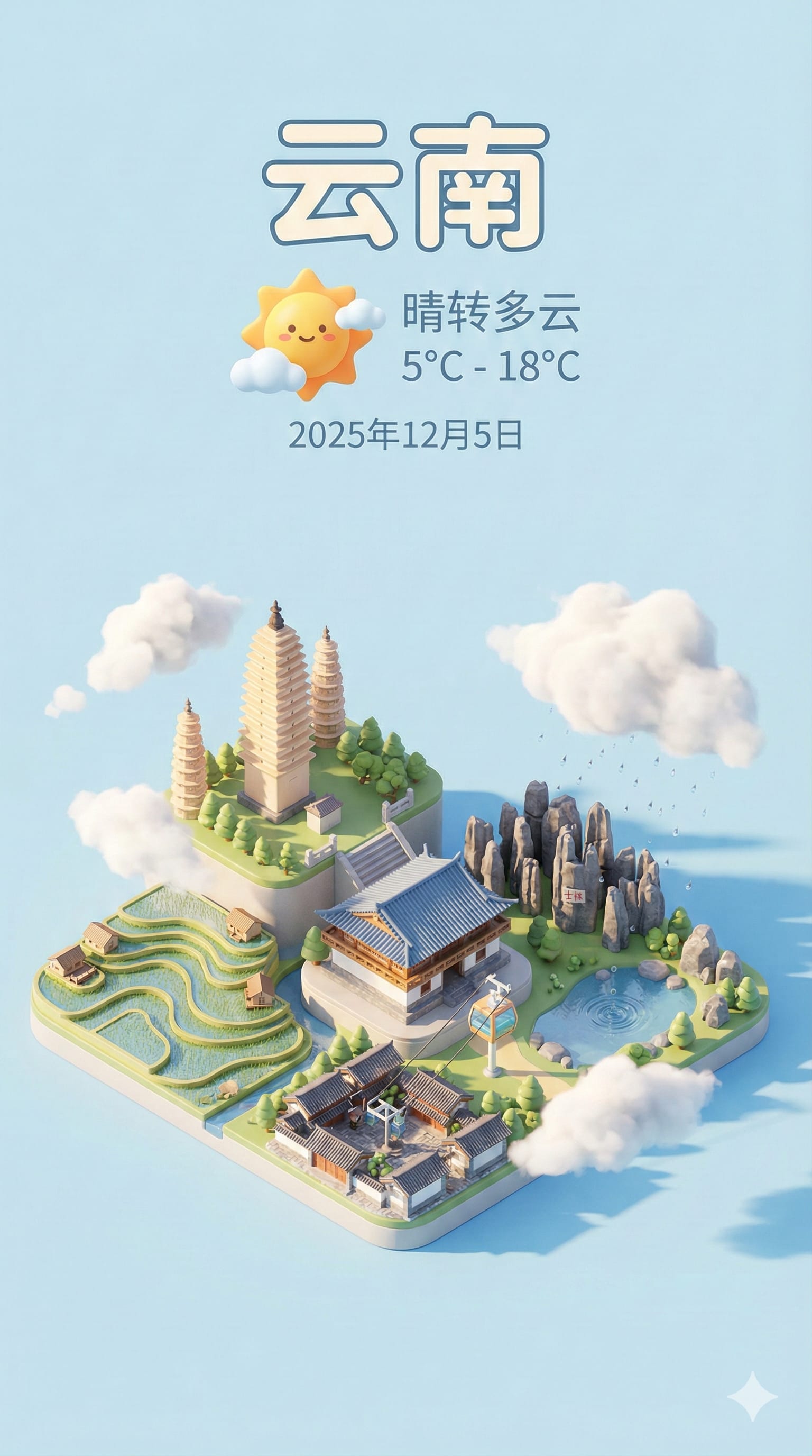 城市动态天气卡片