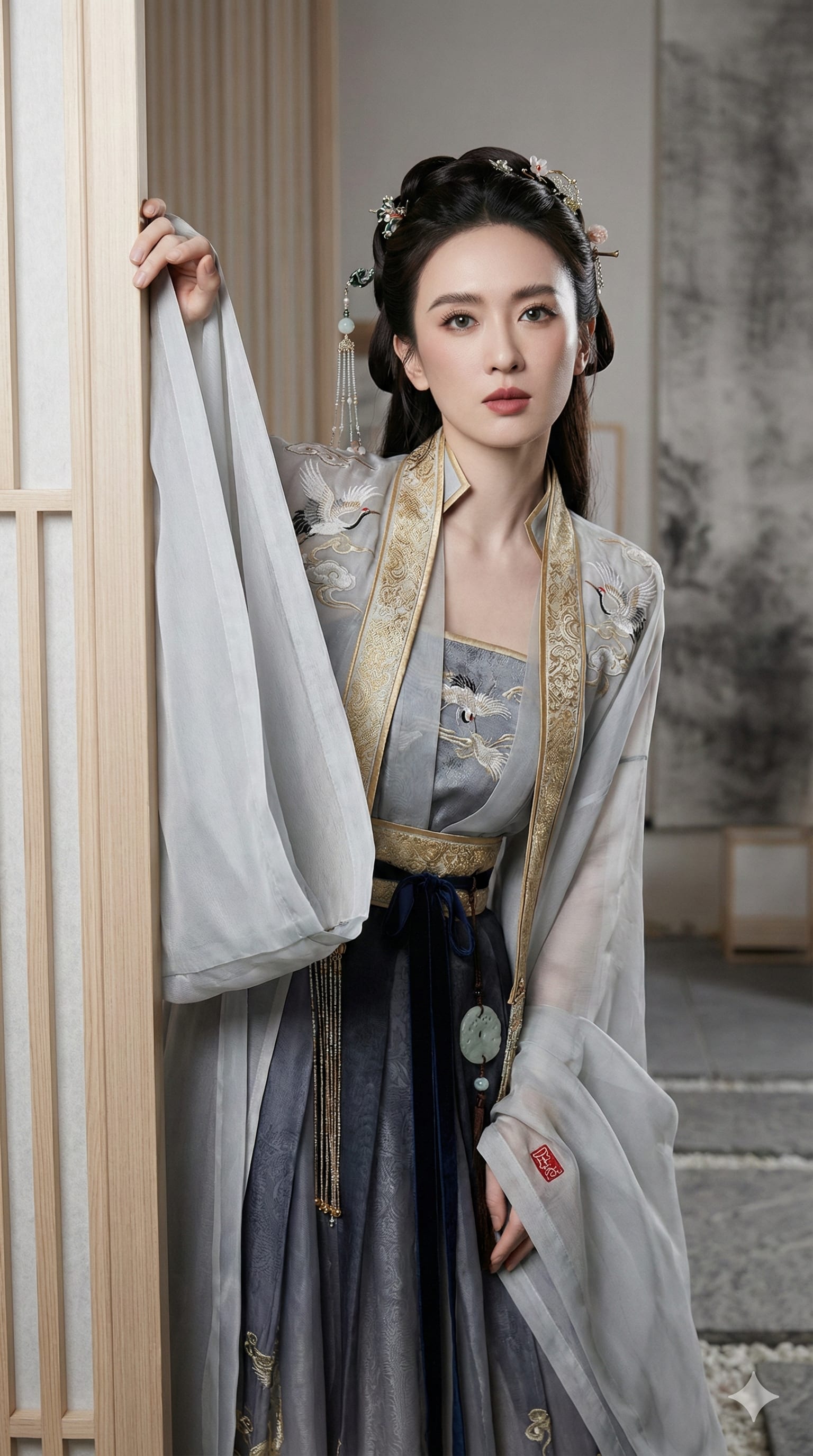 现代汉服：静谧力量感高定特写