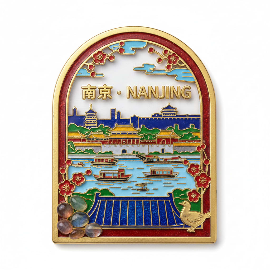 珐琅彩琉璃地标冰箱贴生成器