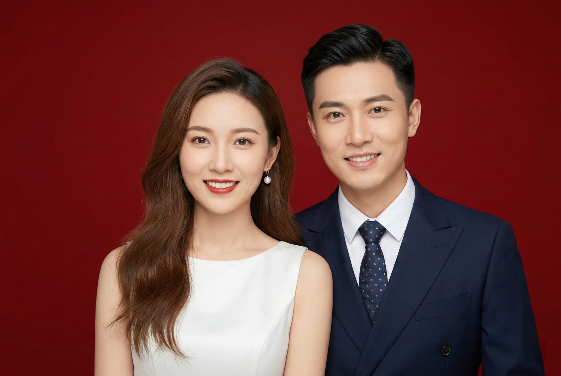 经典结婚登记照