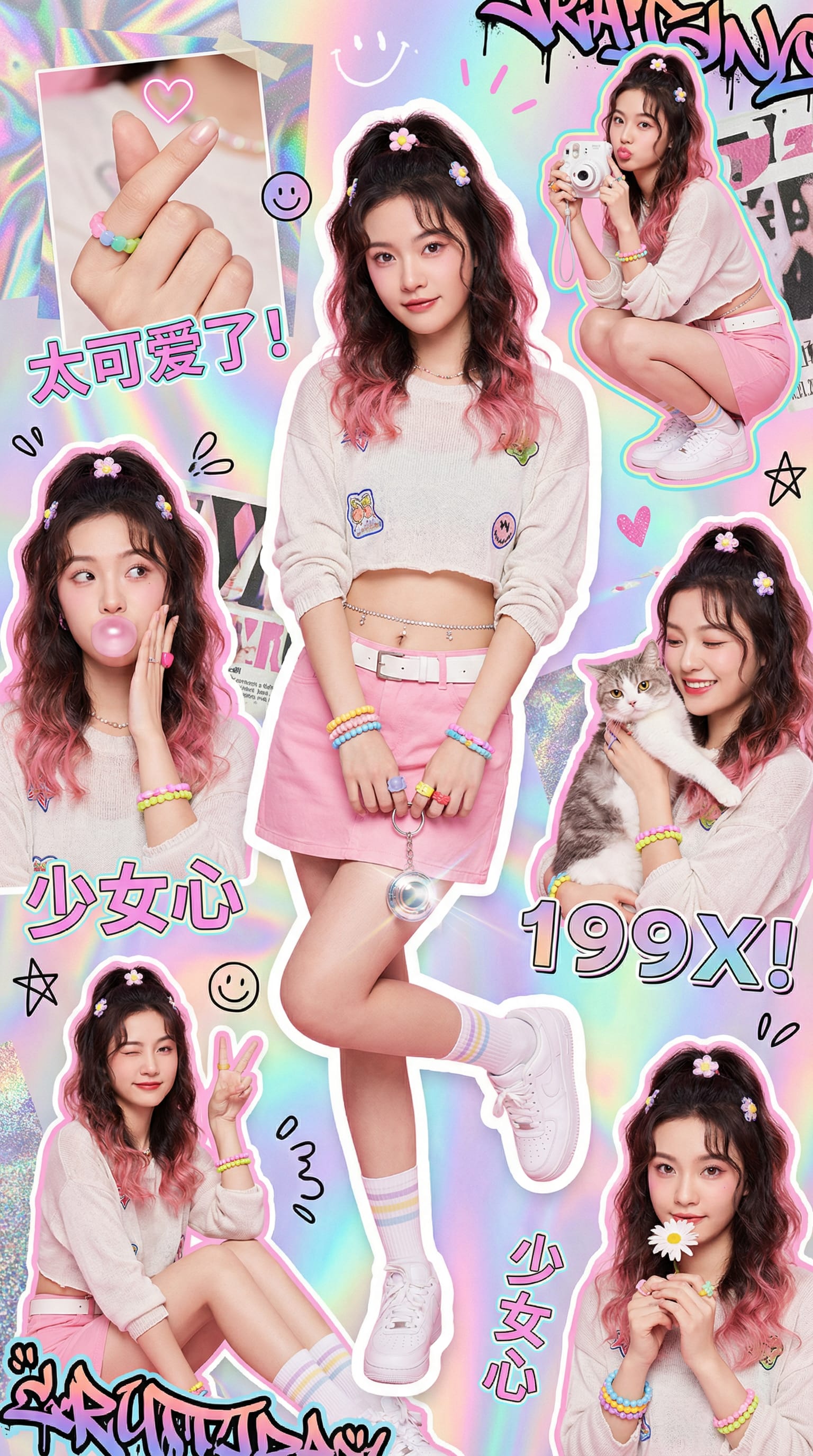 多彩剪贴簿海报风格