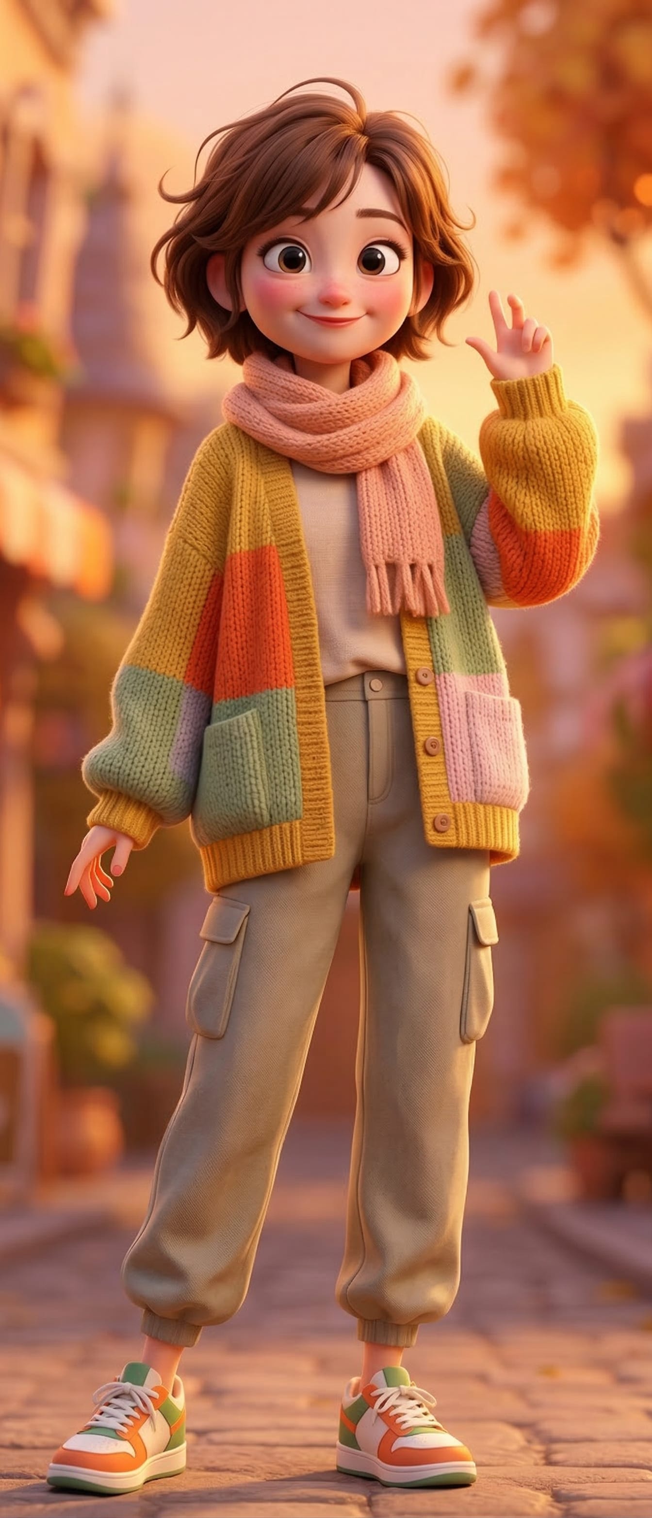 3D卡通风：治愈系手工针织穿搭