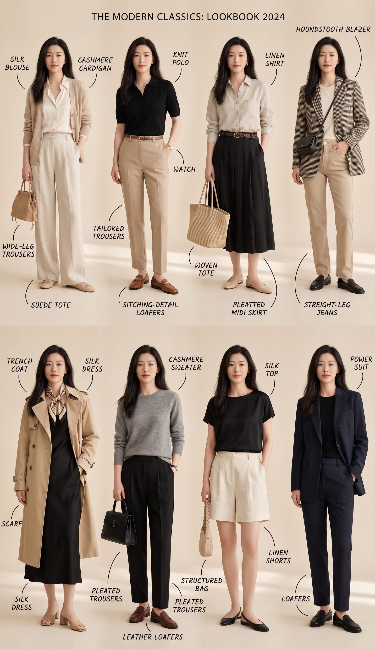 极简时尚：Lookbook穿搭图鉴