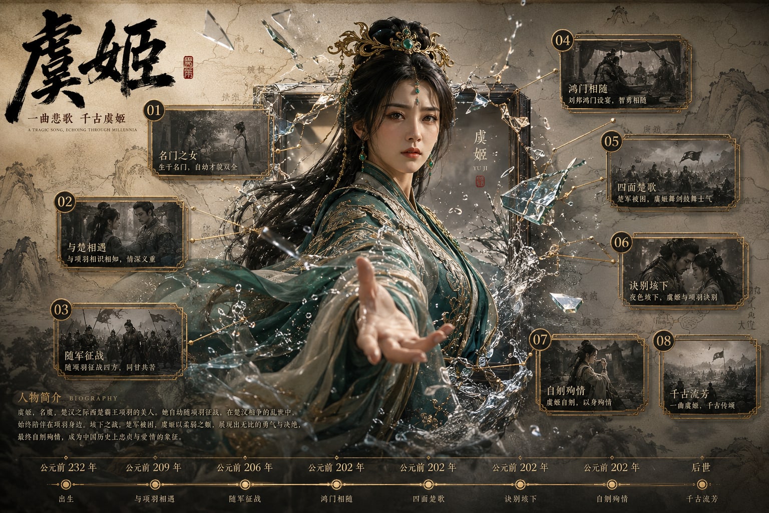 3D历史人物：新中式史诗海报