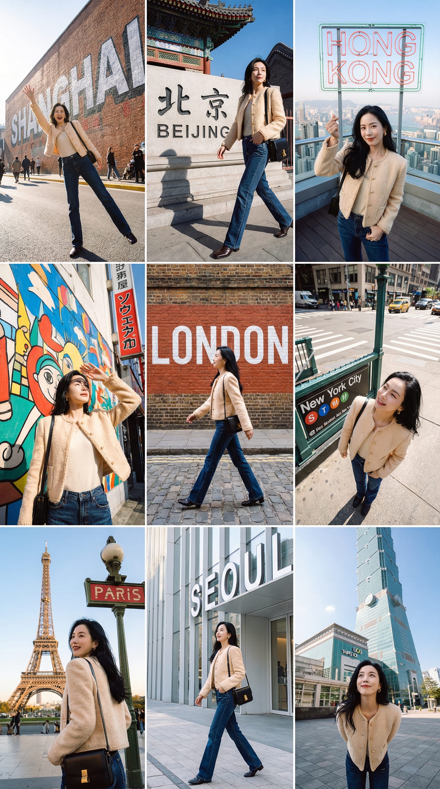 真人感街拍：城市打卡挑战