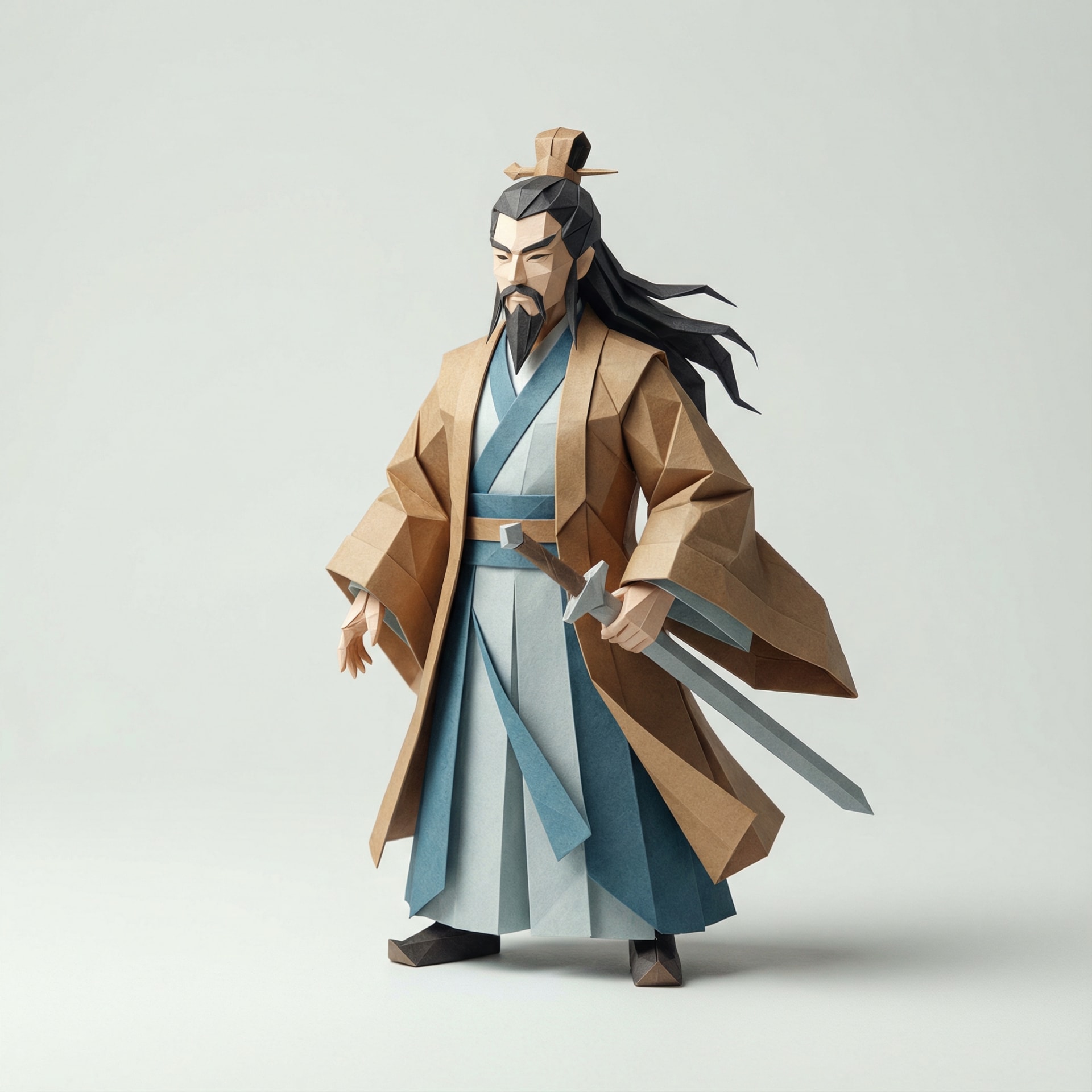 极简角色折纸艺术