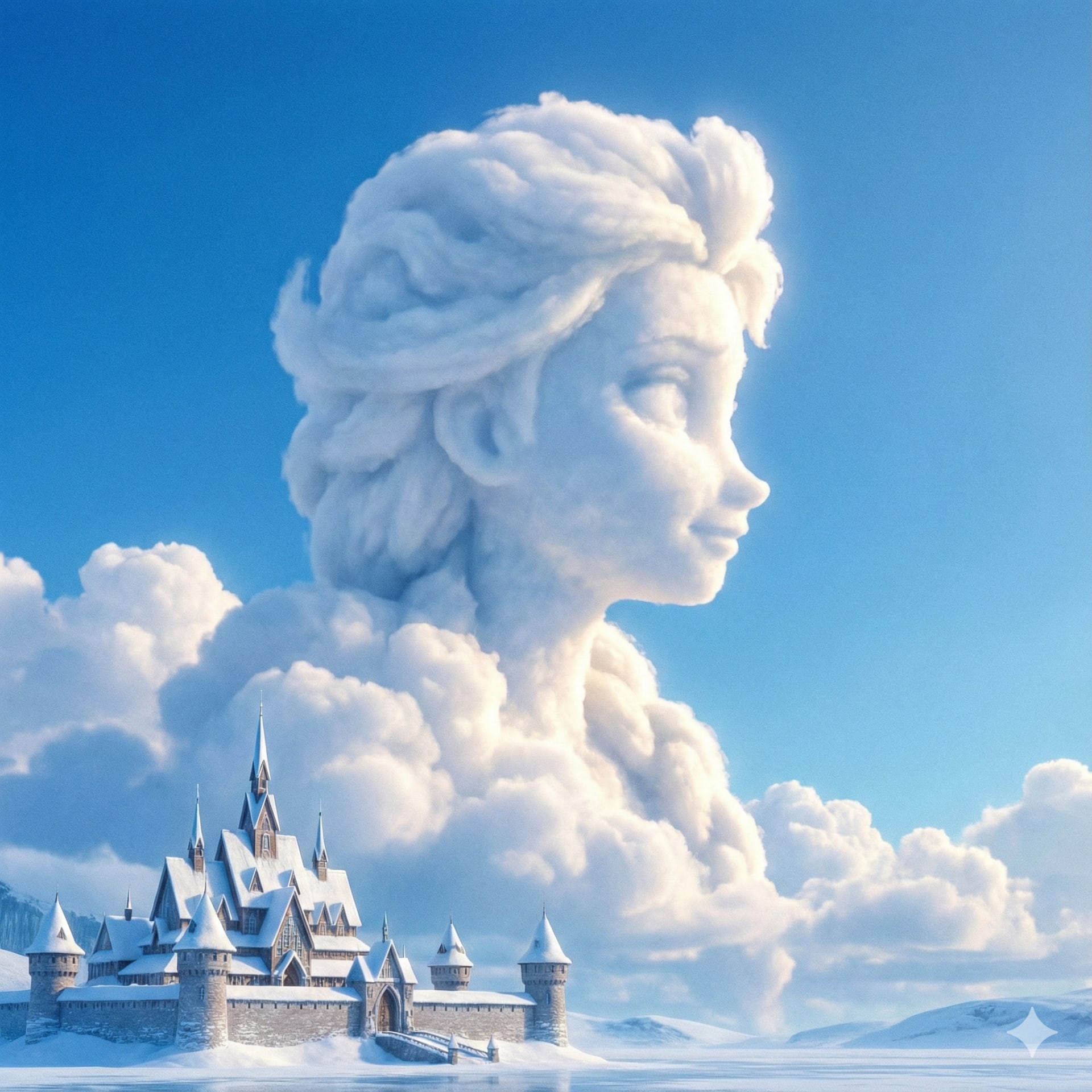 云朵形状创意合成