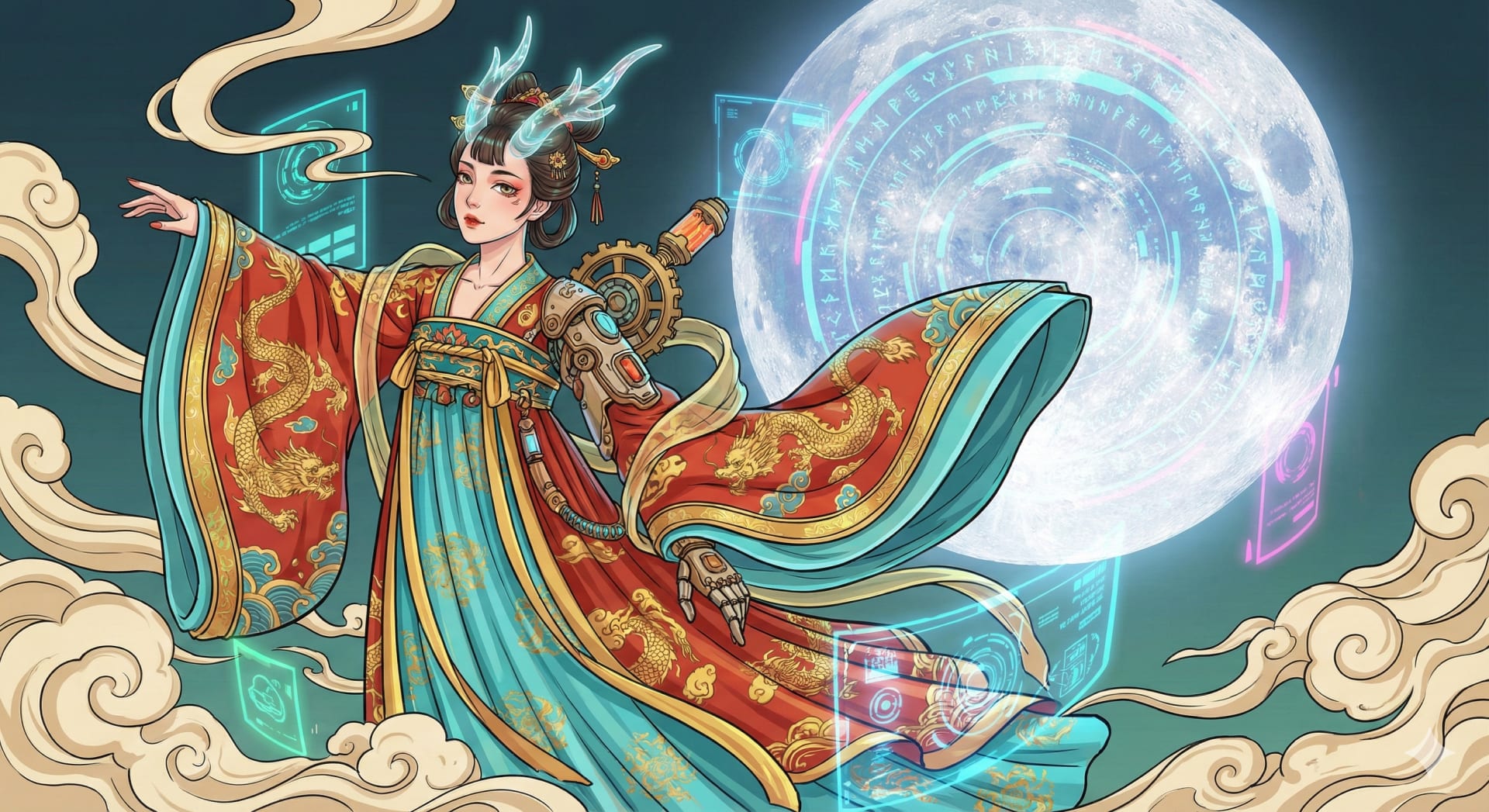 新中式赛博龙女