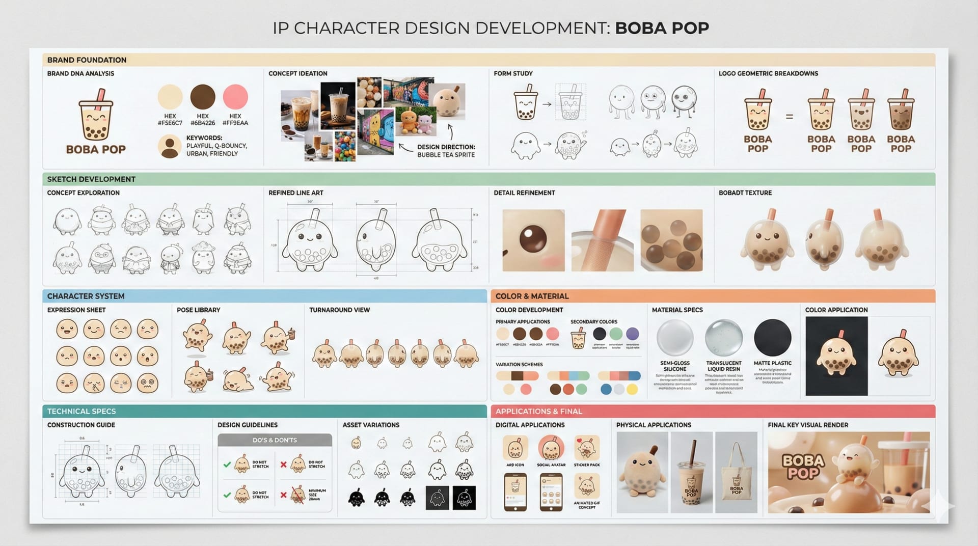 专业品牌IP形象设计开发看板