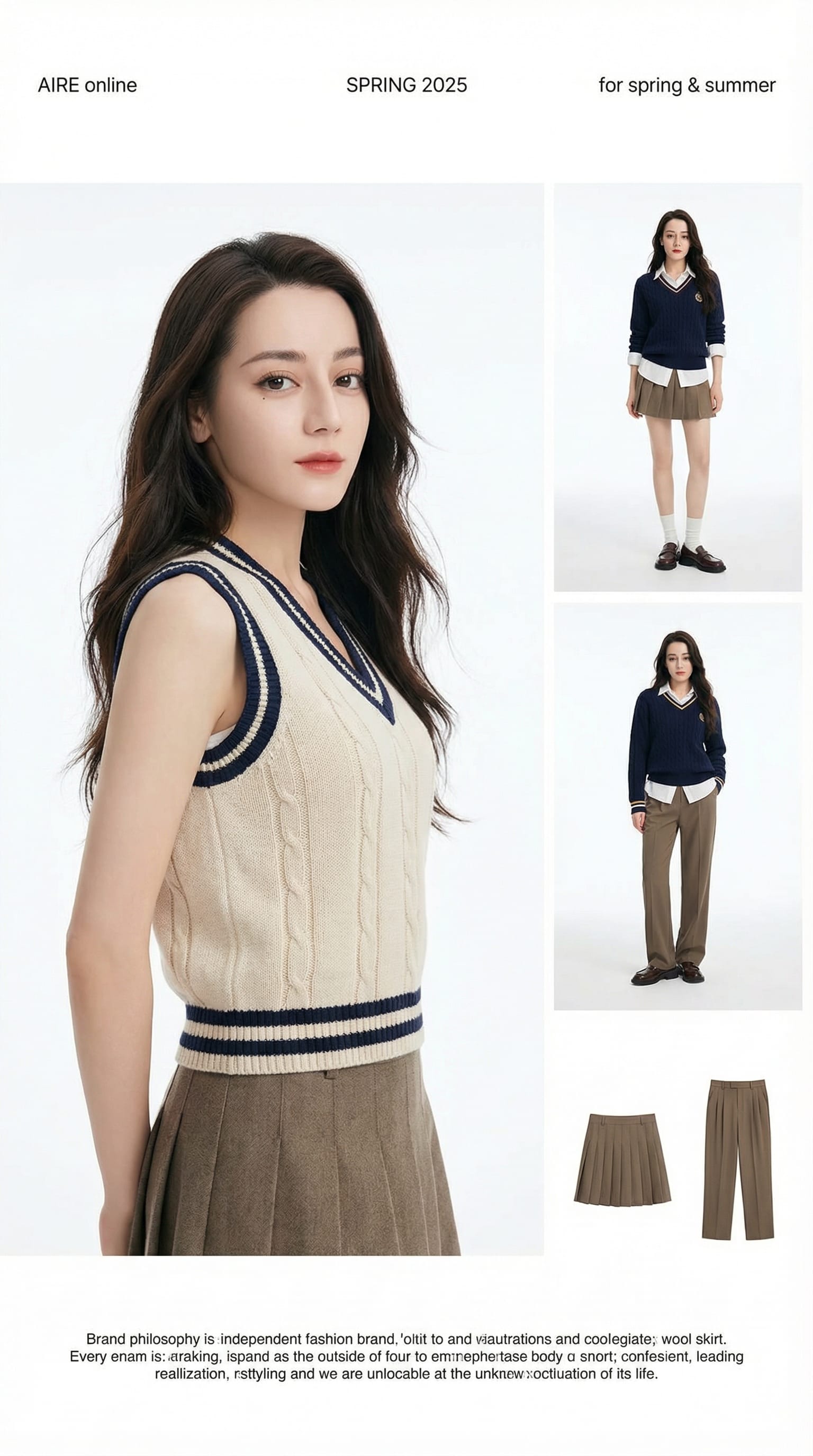 独立女装品牌型录：参考图定制