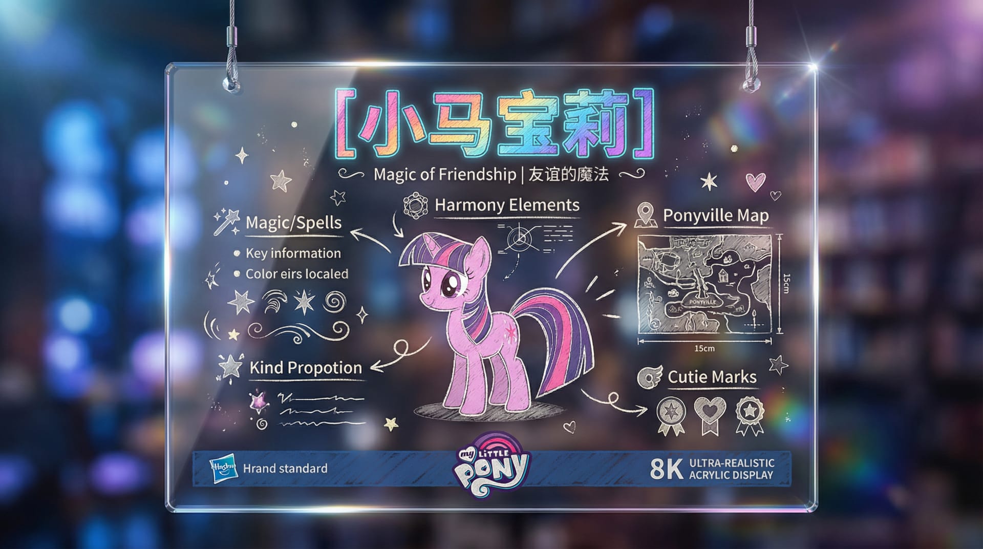 透明亚克力手绘信息牌