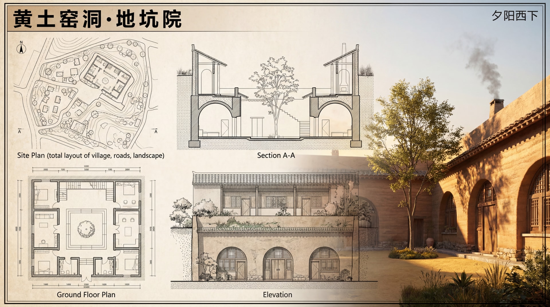 建筑设计汇报展板