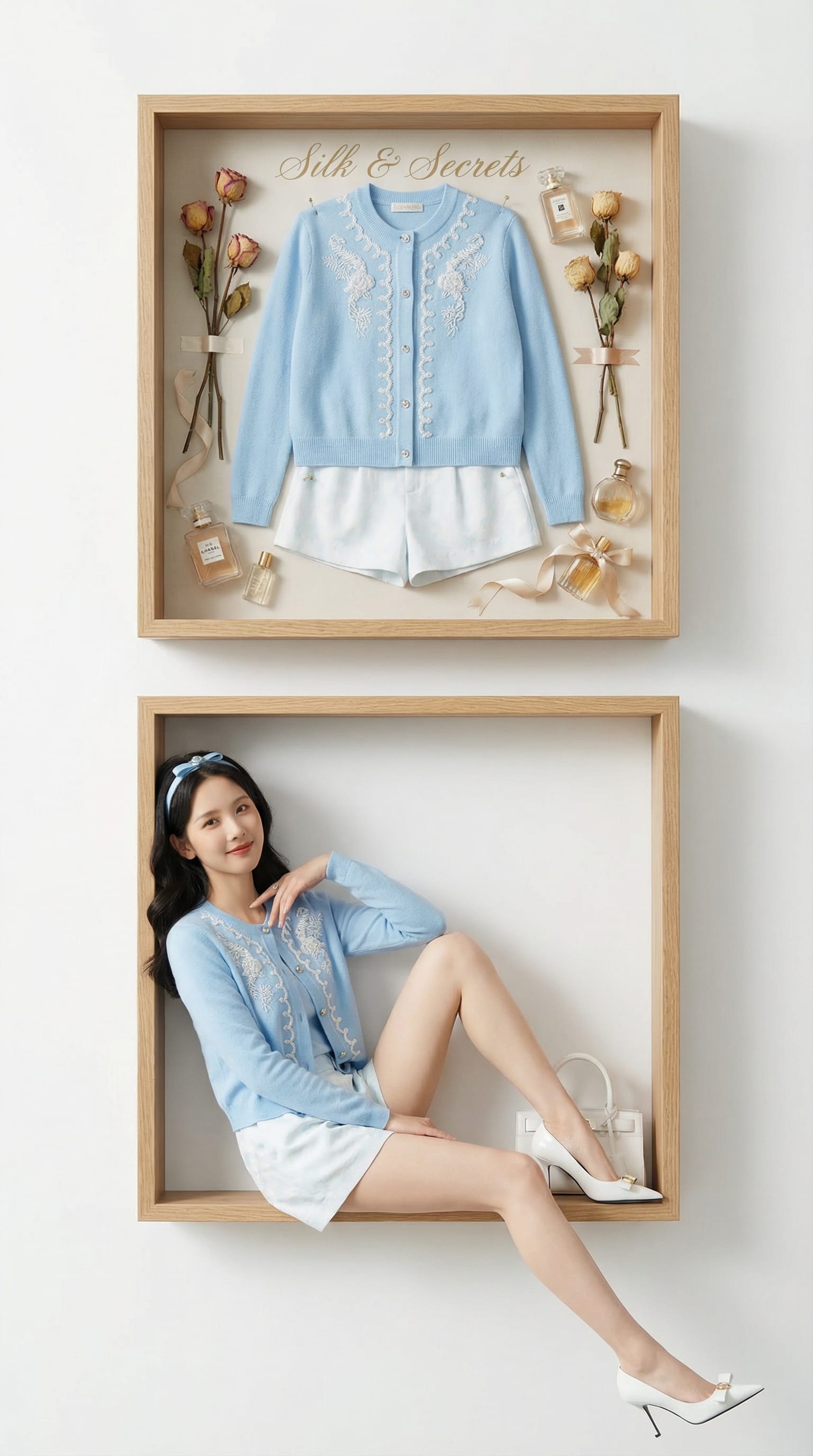 分屏时尚：标本与真人的对话