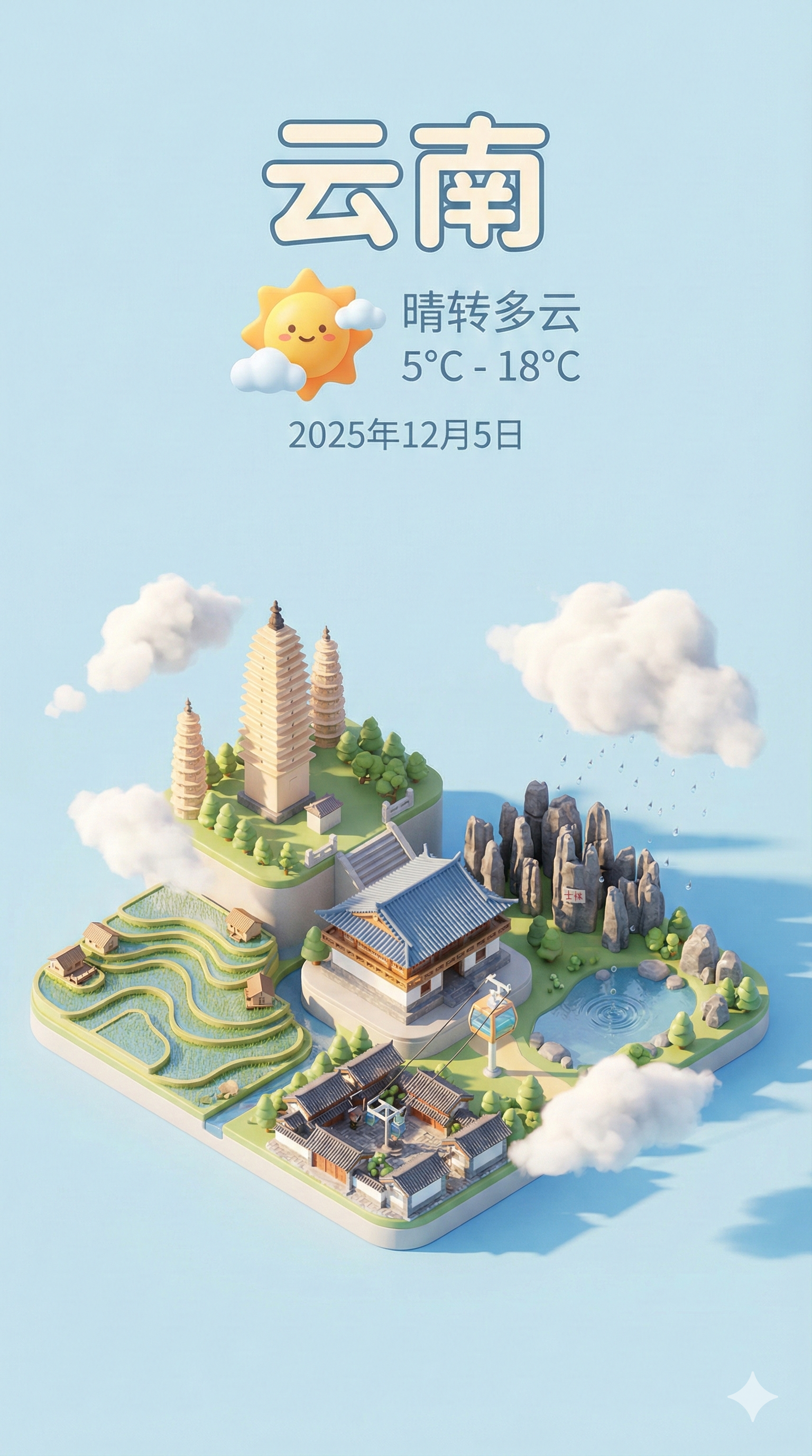 城市动态天气卡片