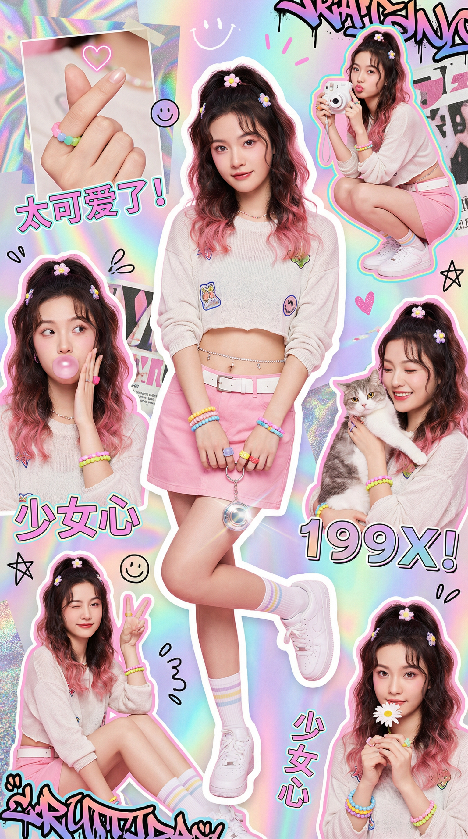 多彩剪贴簿海报风格