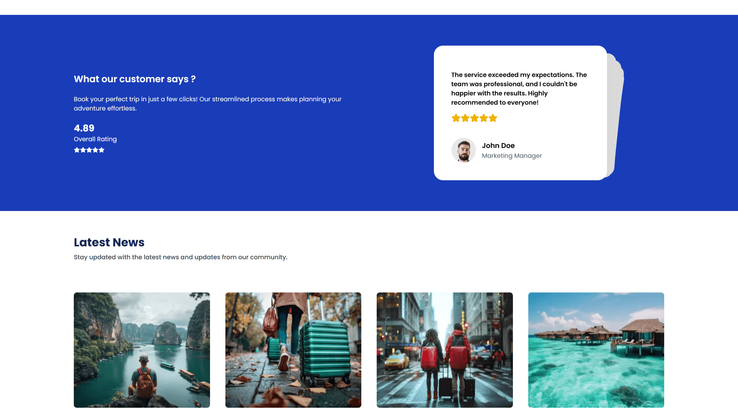 TripNow - Travel Booking Landing Page screenshot 4