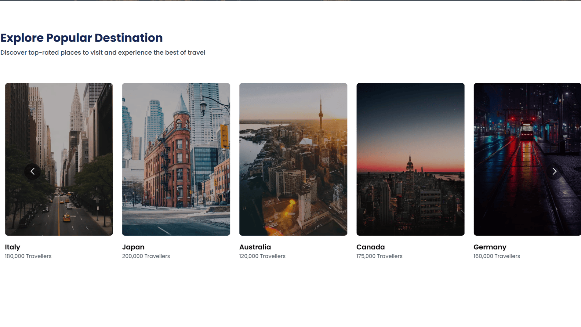 TripNow - Travel Booking Landing Page screenshot 2