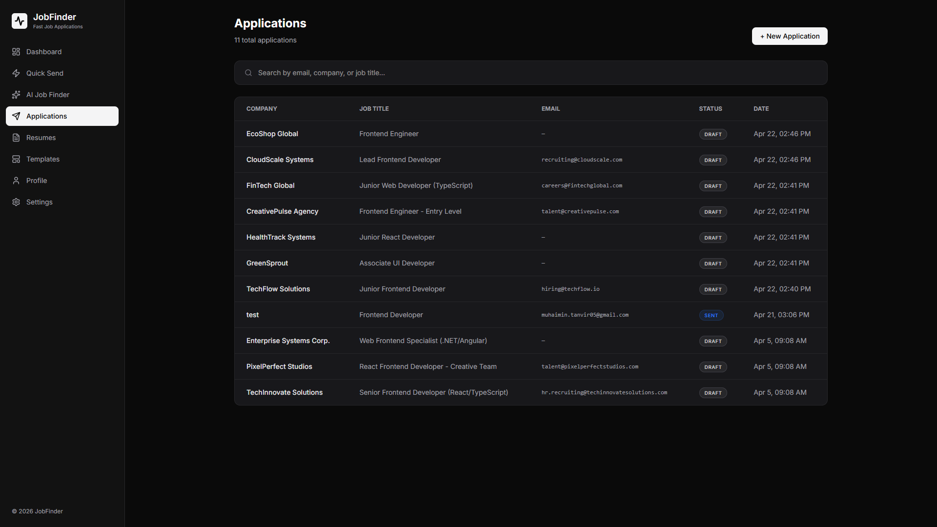 Job Finder AI - Smart Job Search & Application CRM screenshot 4