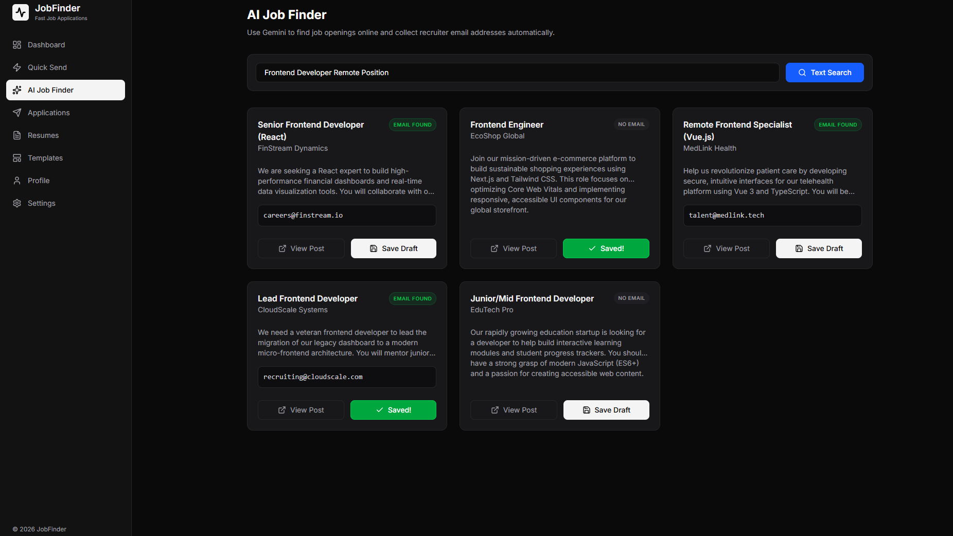 Job Finder AI - Smart Job Search & Application CRM screenshot 3