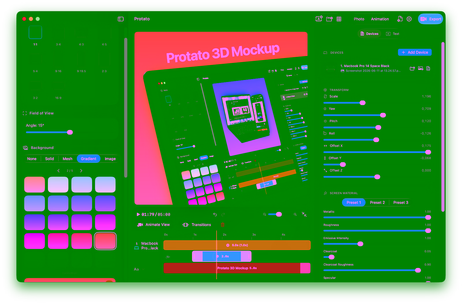 Keyframe animation & motion